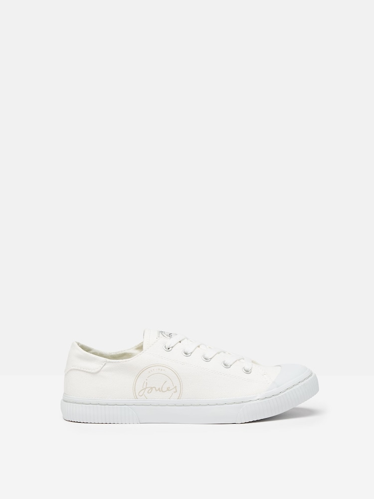 Joules Coast White Canvas Pumps - Image 1 of 7