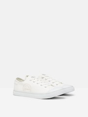 Joules Coast White Canvas Pumps - Image 2 of 7