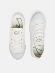 Joules Coast White Canvas Pumps - Image 4 of 7