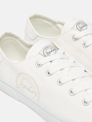Joules Coast White Canvas Pumps - Image 6 of 7