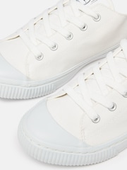 Joules Coast White Canvas Pumps - Image 7 of 7