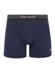 Lyle & Scott Blue Lewis Underwear Trunks 3 Pack - Image 2 of 4