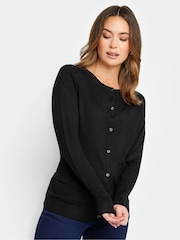 M&Co Black Petite Button Cardigan - Image 1 of 4