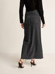 Black Denim Maxi Skirt - Image 3 of 6