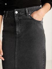 Black Denim Maxi Skirt - Image 4 of 6