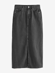 Black Denim Maxi Skirt - Image 5 of 6