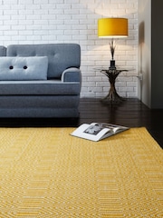 Asiatic Rugs Mustard Yellow Sloan Geo Rug - Image 1 of 5
