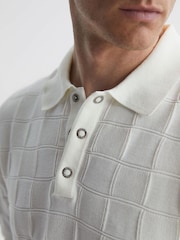 Reiss White Blaze Cotton Press-Stud Polo T-Shirt - Image 3 of 4