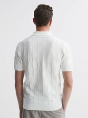 Reiss White Blaze Cotton Press-Stud Polo T-Shirt - Image 4 of 4