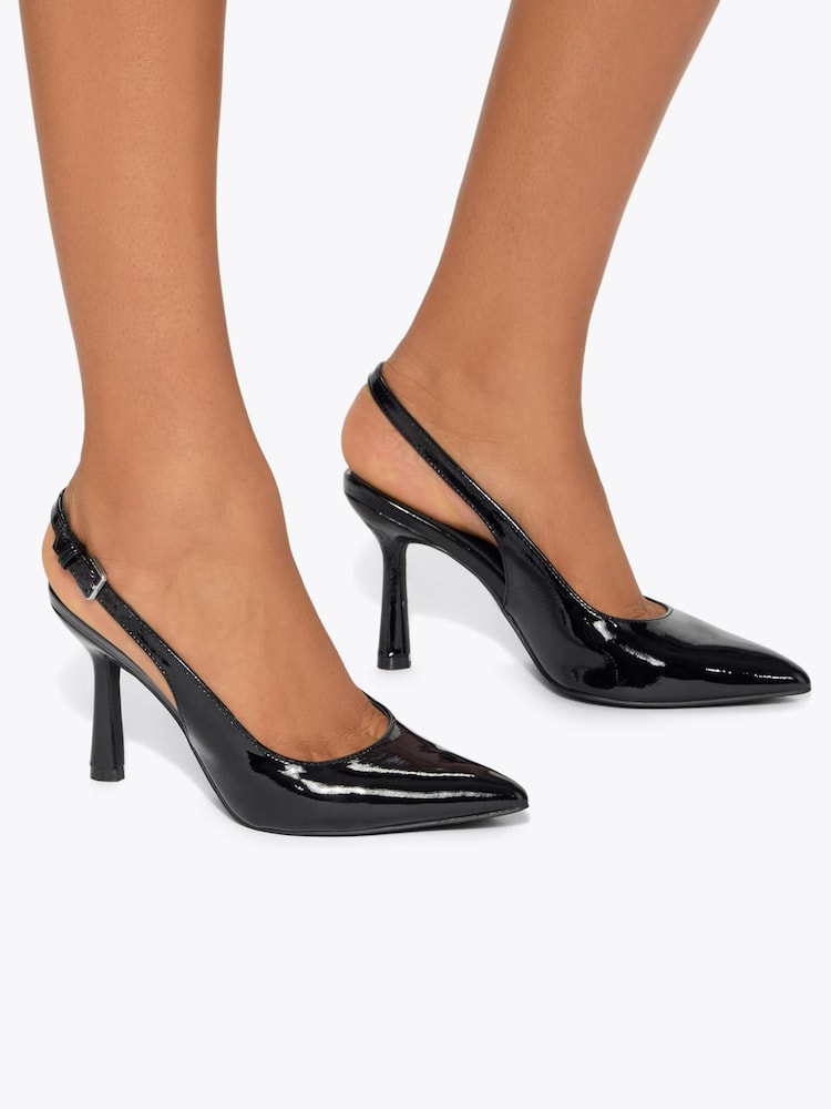 KG Kurt Geiger Black Adina Slingback Heels - Image 1 of 5