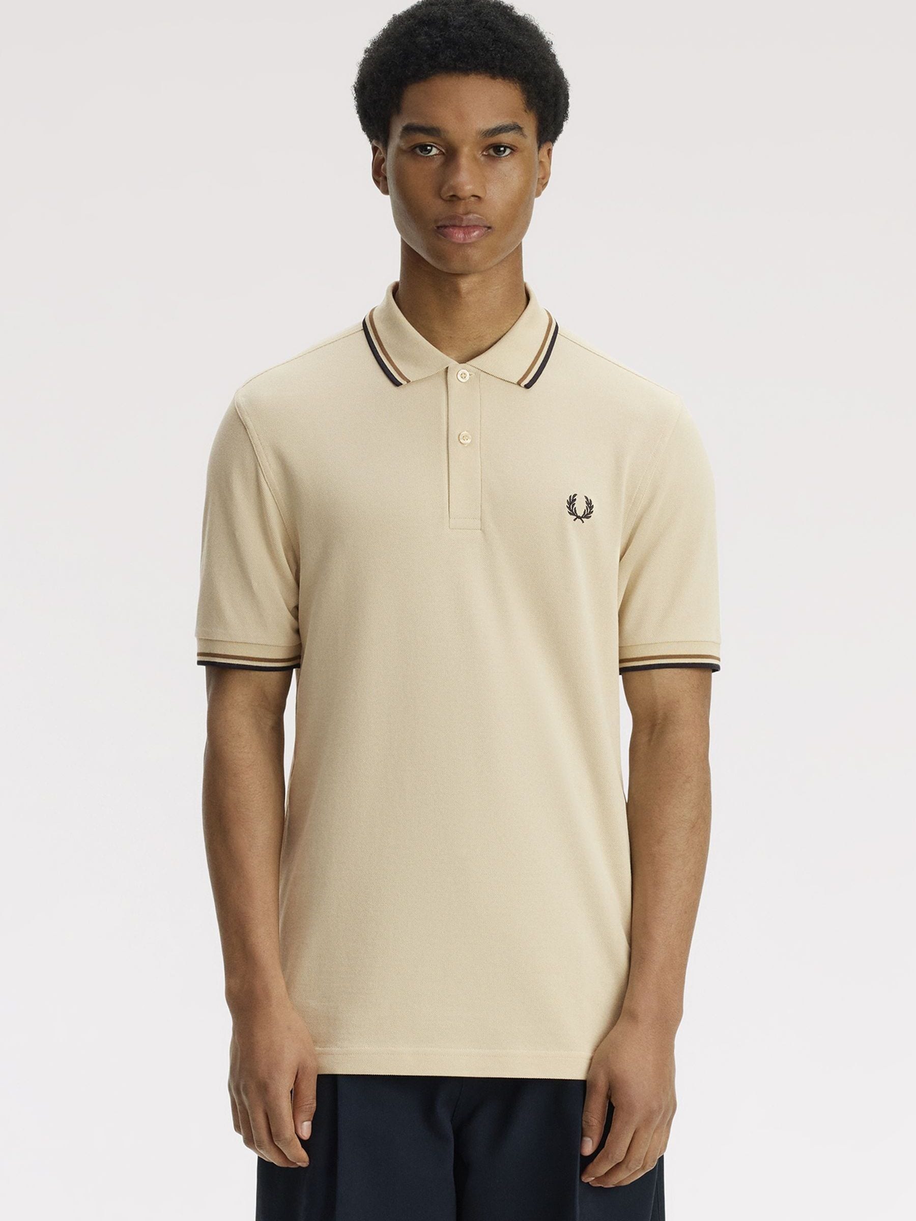 Regular Fit Twin Tipped Fred Perry Shirt Men's Cotton - Image 2