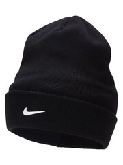 Nike Black Peak Kids' Standard Cuff Swoosh Beanie - Image 1 of 2