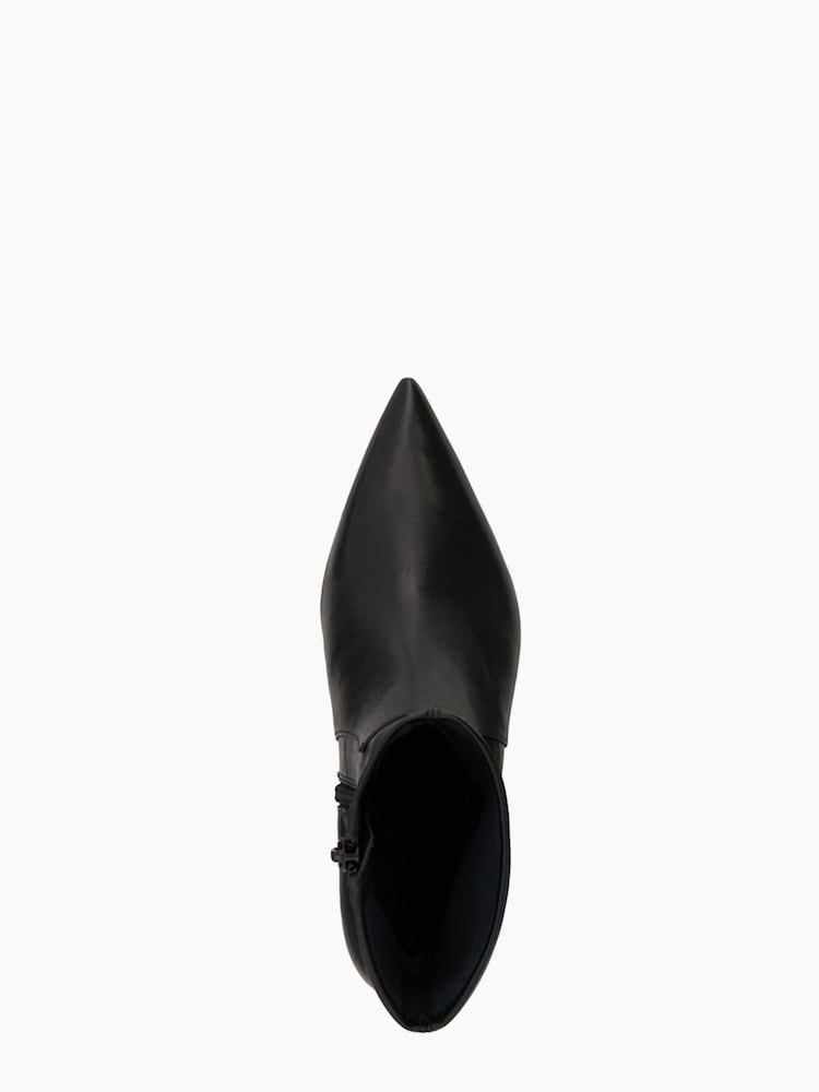 Dune London Black Origami Kitten Heel Ankle Boots - Image 5 of 5 Dune London Black Origami Kitten Heel Ankle Boots - Image 5 of 5