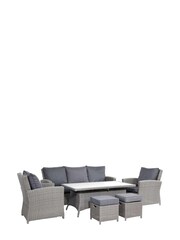 Pacific Grey Slate Garden Barbados Lounge Set with Ceramic Top - Image 3 of 6