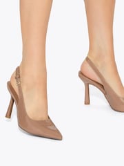 KG Kurt Geiger Cream Adina Slingback Heels - Image 1 of 5