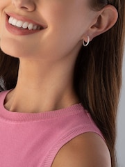 Beaverbrooks Sterling Silver Twist Hoop Earrings - Image 3 of 3