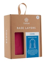 Tog 24 Coral Pink Snowdon Thermal Zip Neck T-Shirt - Image 7 of 7
