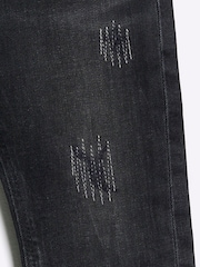 River Island Black Boys Slim Relaxed 100% Cotton Jeans - Image 4 of 4