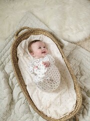 Mamas & Papas x Laura Ashley Cream Broderie Collar All-In-One - Image 2 of 5