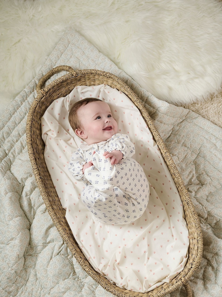 Mamas & Papas x Laura Ashley Cream Broderie Collar All-In-One - Image 2 of 5