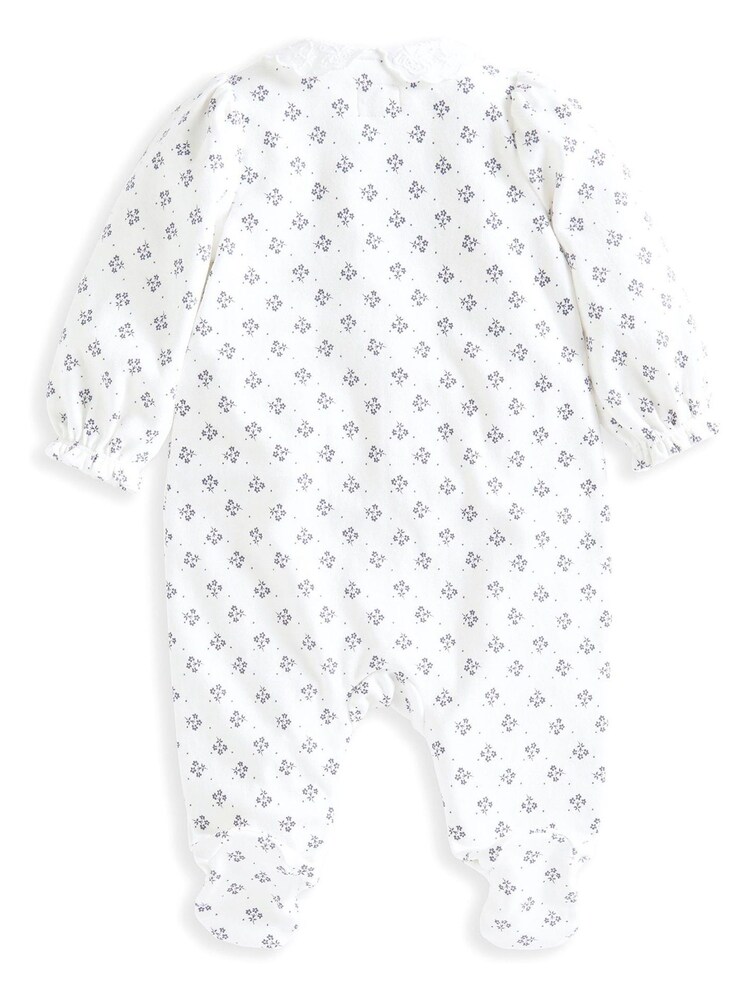 Mamas & Papas x Laura Ashley Cream Broderie Collar All-In-One - Image 5 of 5