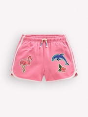 Boden Pink Jersey Boxing Shorts - Image 1 of 3