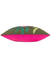 Wylder Green Poppy Floral Outdoor Cushion - Image 4 of 4