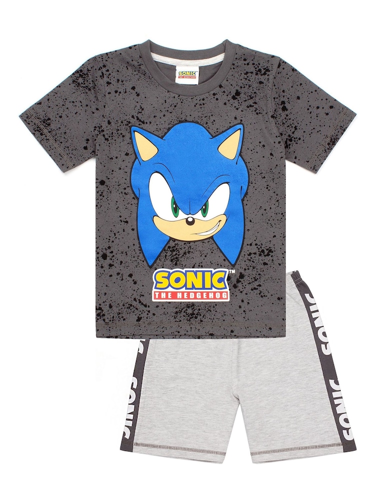 Vanilla Underground Grey Boys Sonic Licensing Short Gaming Pyjamas - Image 1 of 5
