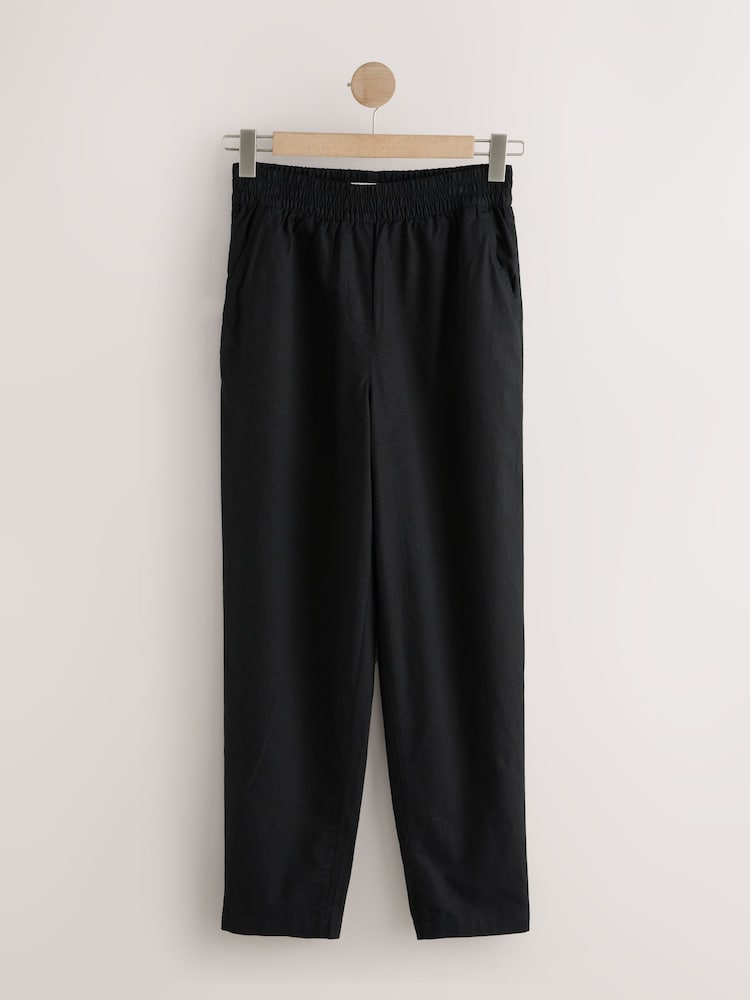 Noir - Lin Rich Coupe ballon Pantalons - Image 1 de 1