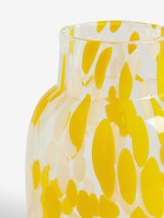 Yellow Confetti Glass Flower Vase - Image 3 of 4