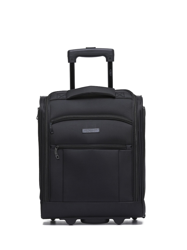 Flight Knight 45x36x20cm EasyJet Underseat Soft Case Cabin Carry On Suitcase Hand Black Luggage - Image 1 of 7