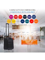 Flight Knight 45x36x20cm EasyJet Underseat Soft Case Cabin Carry On Suitcase Hand Black Luggage - Image 3 of 7