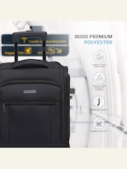 Flight Knight 45x36x20cm EasyJet Underseat Soft Case Cabin Carry On Suitcase Hand Black Luggage - Image 4 of 7