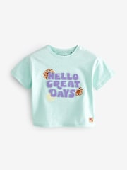Rainbow Pink 100% Cotton Short Sleeve T-Shirt 4 Pack (3mths-7yrs) - Image 4 of 7