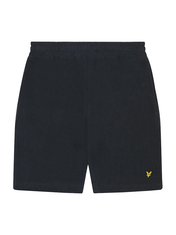 Lyle & Scott Black Boys Towelling Shorts - Image 1 of 1