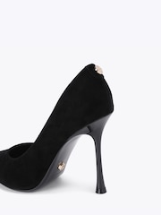Carvela Black Incanto Suede Court Heeled Shoes - Image 4 of 5