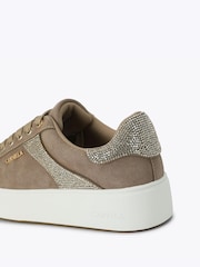 Carvela Brown Gia Embellished Trainers - Image 3 of 5