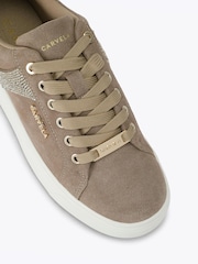 Carvela Brown Gia Embellished Trainers - Image 4 of 5