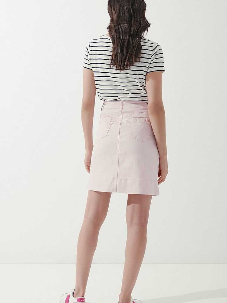 Crew Clothing Company Pink Remy Denim Skirt - Image 2 of 5