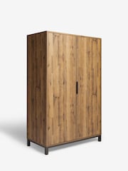 Dark Natural Bronx Oak Effect Wardrobe Dresser - Image 11 of 11