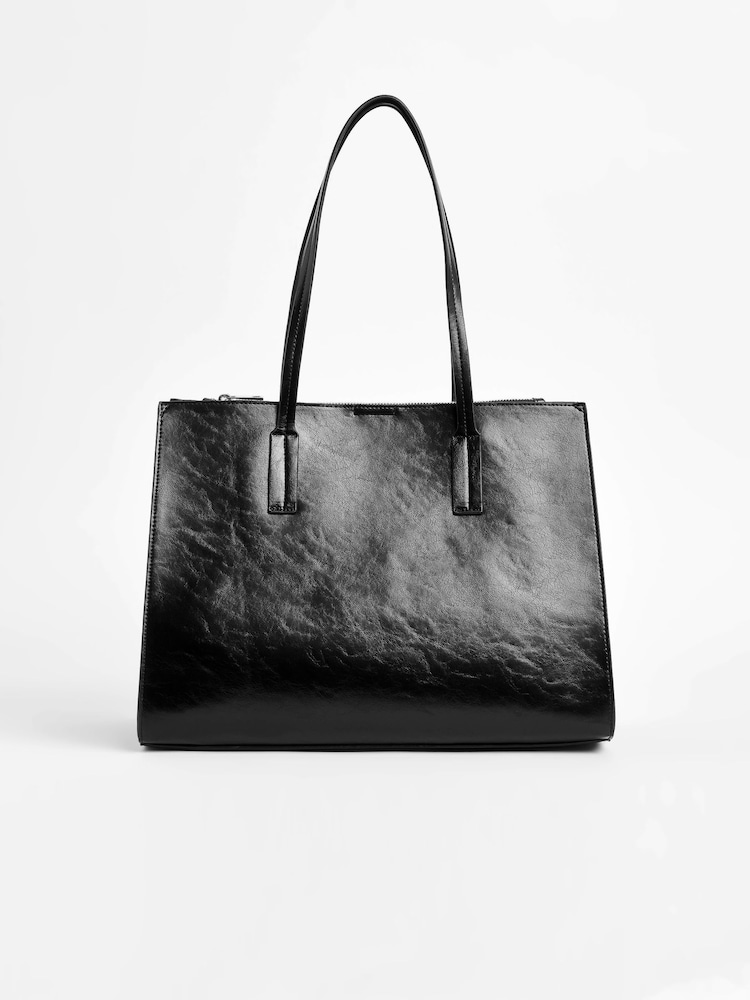 Black Formal Open Tote Bag - Image 3 of 7