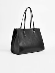 Black Formal Open Tote Bag - Image 5 of 7