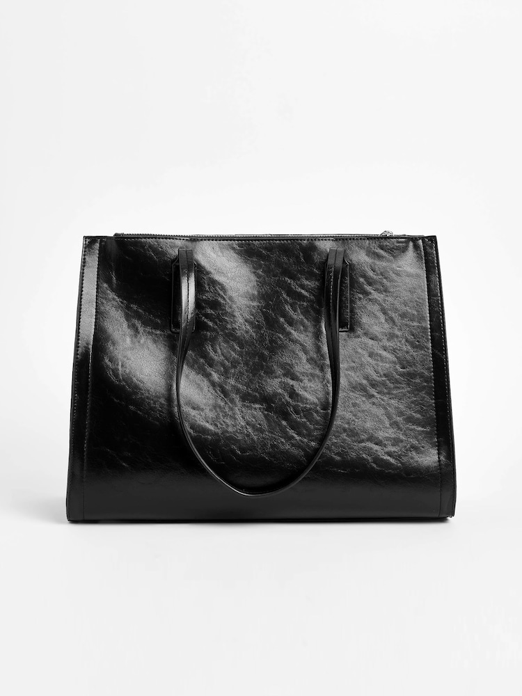 Black Formal Open Tote Bag - Image 6 of 7