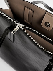 Black Formal Open Tote Bag - Image 7 of 7
