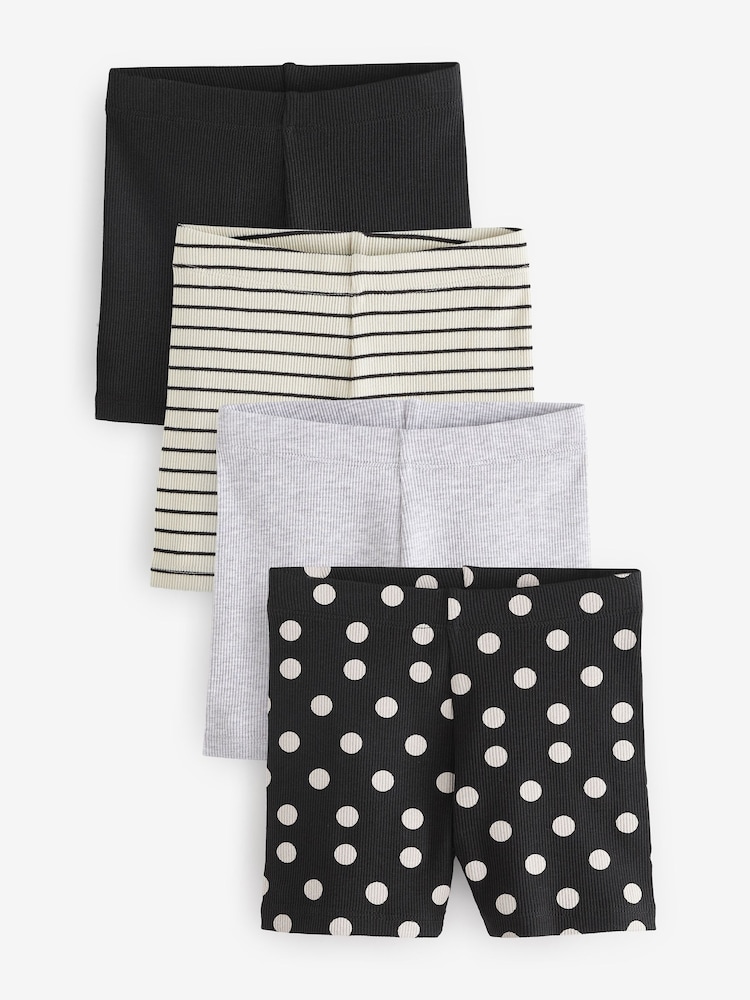 Monochrom - Radlershorts im 4er-Pack (3 Monate bis 7 Jahre) - Bild 1 von 3
