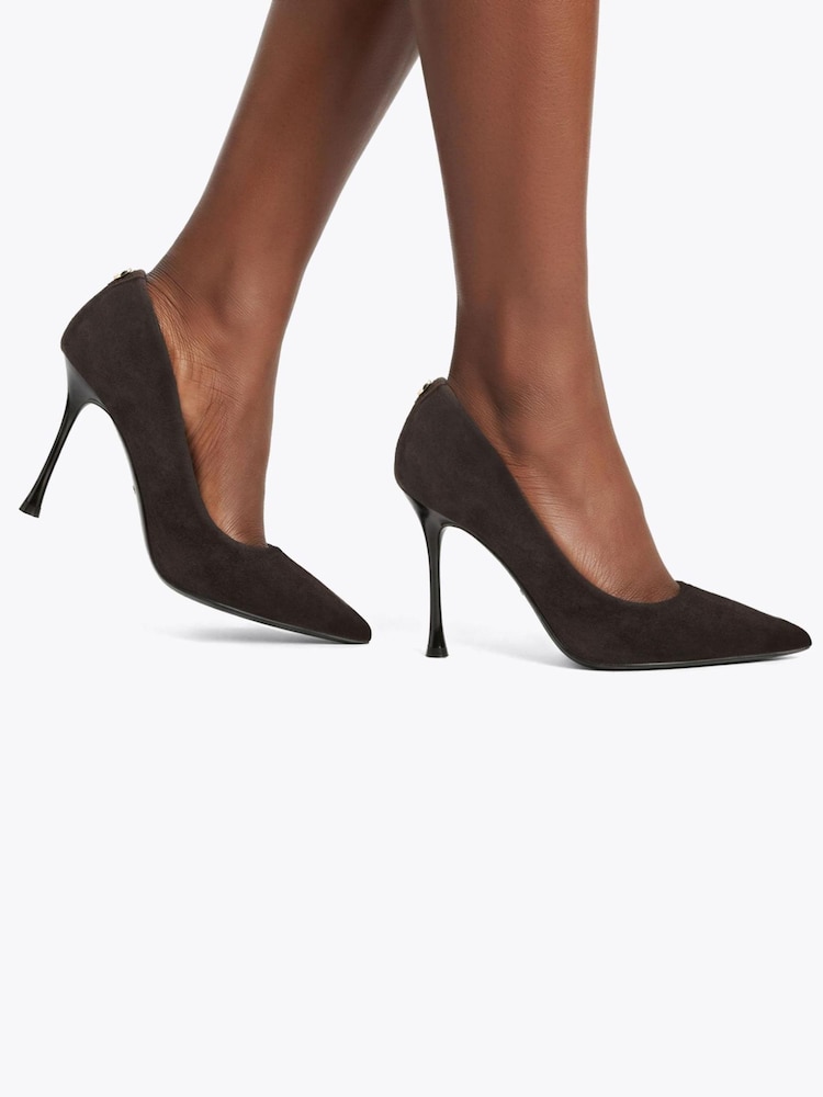 Carvela Brown Incanto Suede Court Heeled Shoes - Image 1 of 5