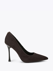 Carvela Brown Incanto Suede Court Heeled Shoes - Image 2 of 5