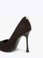 Carvela Brown Incanto Suede Court Heeled Shoes - Image 3 of 5