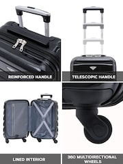 Flight Knight Hard Shell ABS Easyjet Size Cabin Carry On Case - Image 5 of 7