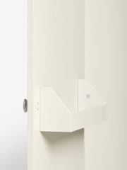 Chalk White Hampton Painted Oak Double, 1 Drawer Wardrobe - Image 7 of 9